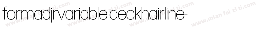 formadjrvariable deckhairline字体转换